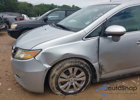 2014 Honda Odyssey Ex-L из США, поврежденный, VIN 5FNRL5H6XEB027638